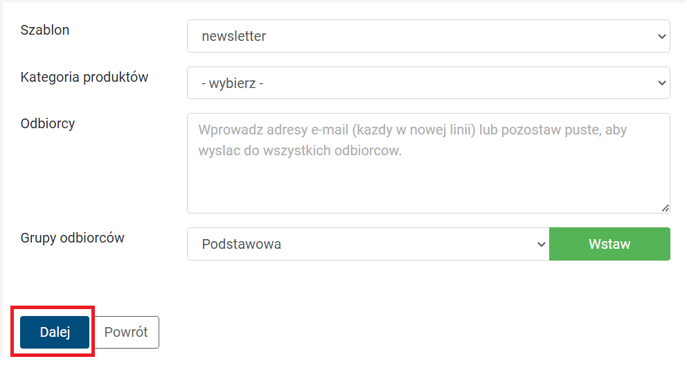 Tworzenie newslettera